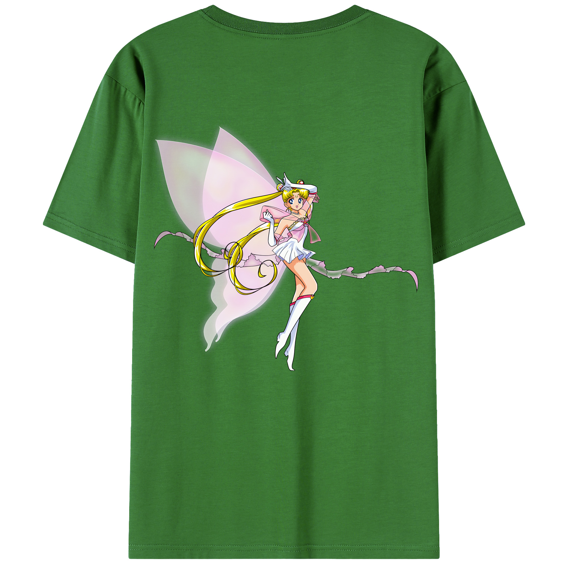 （画像用） 美少女戦士セーラームーン 月野 うさぎ つきの うさぎ Sailor Moon Tsukino Usagi レディース半袖Tシャツ(バックプリント)
